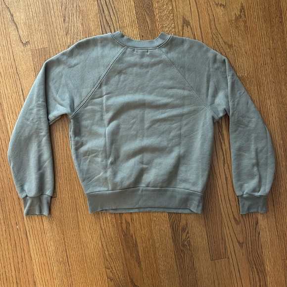 ETERNE SHRUNKEN RAGLAN SWEATSHIRT in Clay size Medium - Picture 7 of 8